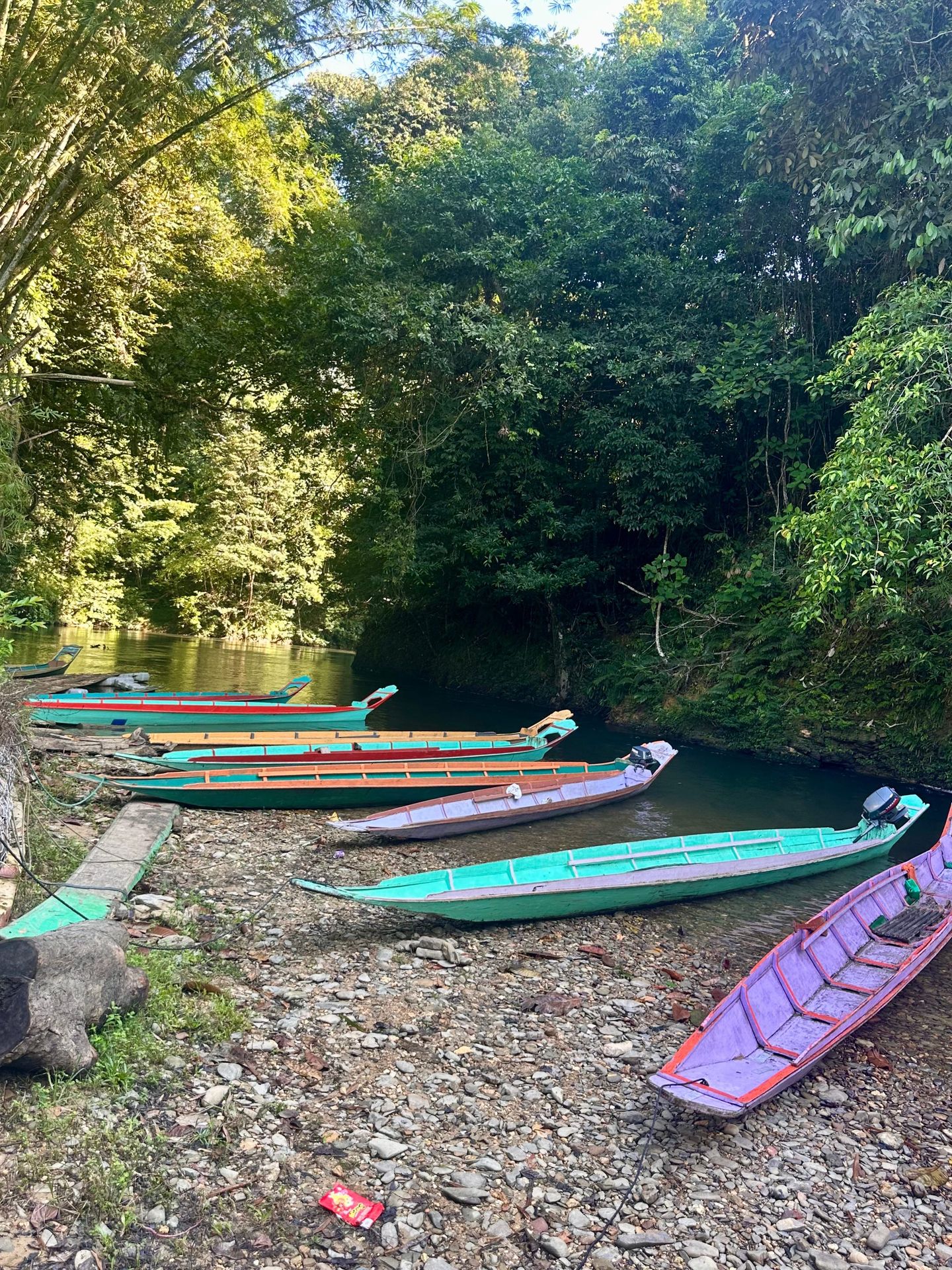 Traditional Sarawakian longboat